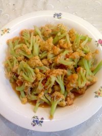 家常菜西红柿炒菜花
