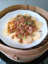 美味肉末蒸玉子豆腐做法图解10)