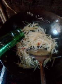 家常菜酸辣土豆丝做法图解5)