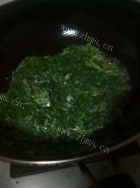家常菜芹菜叶炒鸡蛋做法图解5)