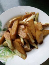 家常菜红烧茭白