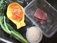 美味早餐芥菜瘦肉粥做法图解1)
