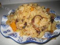 自己做的腊肉焖饭