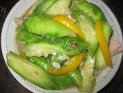 家常菜肉片炒圣瓜