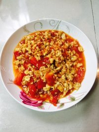 热腾腾的番茄炒蛋做法图解5)