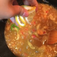 美味的苹果咖喱虾做法图解11)