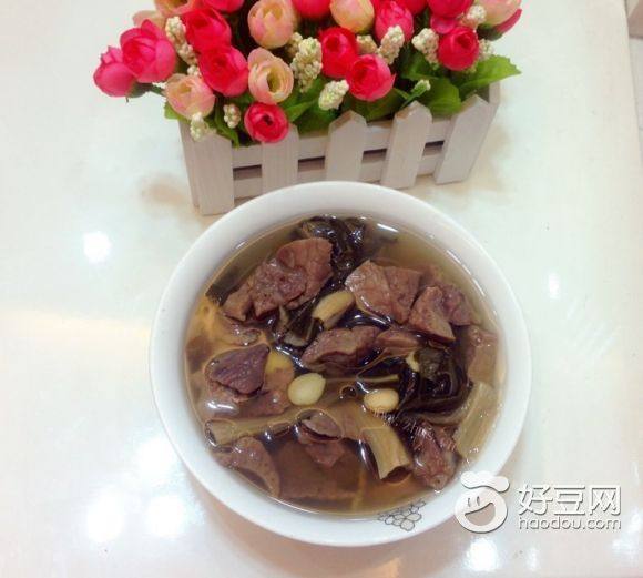 猪肺菜干汤