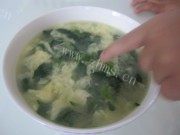 美味菠菜鸡蛋汤做法图解5)