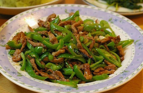 芳香四溢的青椒肉丝