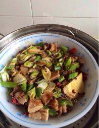 自己做的蒸腊肉