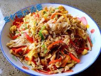家常菜金针菇炒鸡蛋