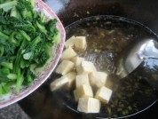 美味的小白菜粉条汤