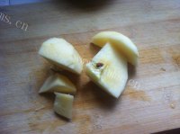 苹果香蕉椰汁糕#新鲜的做法图解二