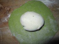 自制美食翡翠饺子做法图解10)