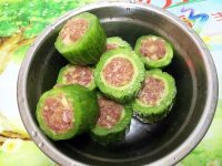 家常菜酿苦瓜做法图解4)