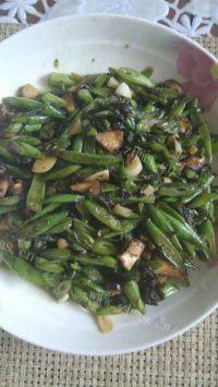 家常菜榄菜四季豆