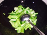 家常菜蒜香青菜做法图解3)