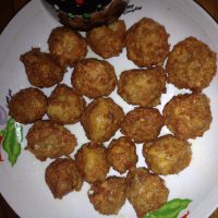 美味的炸肉丸
