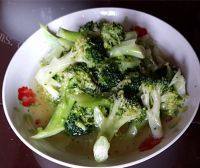 绿色食物清炒西兰花