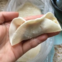 美味的猪肉白菜蒸饺做法图解8)