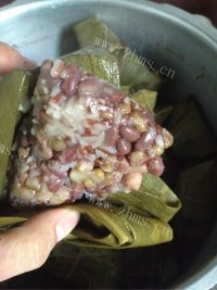 彩豆肉粽做法图解7)