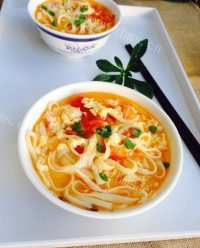美味番茄汤切面做法图解16)