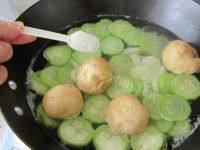 丝瓜豆腐油球汤的做法图解十