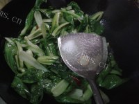 食欲满满的炝炒小白菜