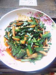 飘香的韭菜炒豆干