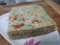 葱油饼做法图解14)