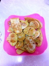 简单的煎茄饼