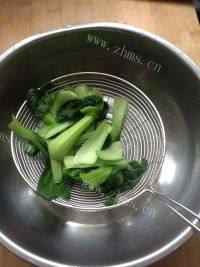 美味的青菜肉丝面做法图解9)