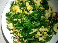 家常菜菠菜炒鸡蛋