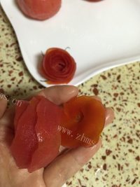 家常菜西红柿花做法图解6)