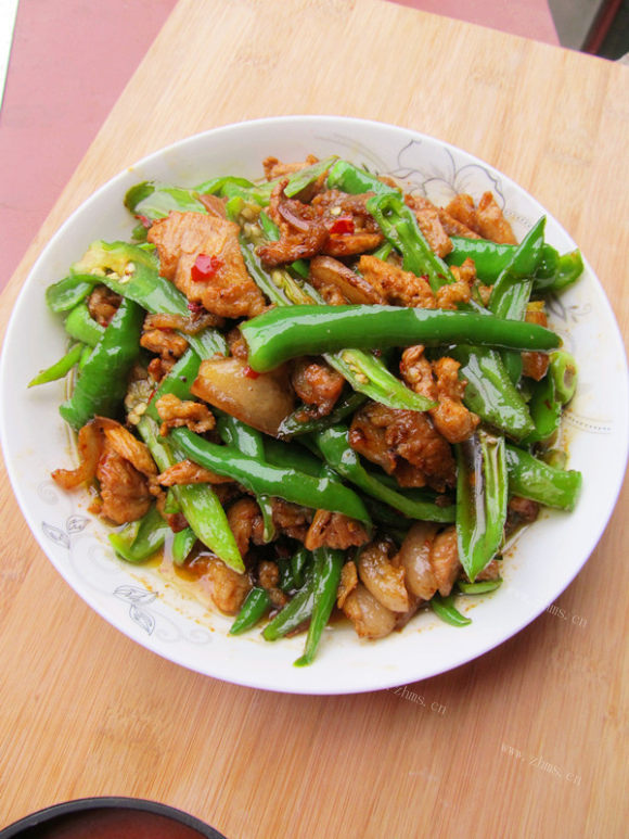 可口的辣椒炒肉