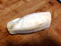 美味杏鲍菇豆皮卷做法图解2)