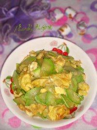 色味俱佳的角瓜炒鸡蛋