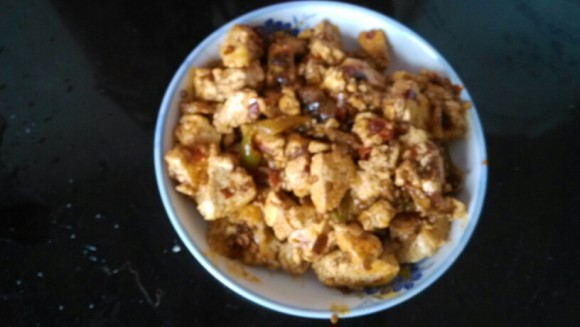 独特的炒豆腐
