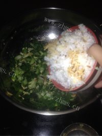 营养小青菜蛋炒饭做法图解6)
