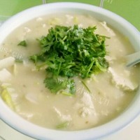 美味的白菜豆腐汤