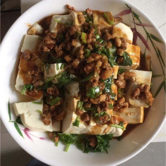 珍馐美味的肉末豆腐