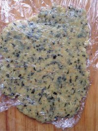 自制海苔芝麻阿拉棒做法图解6)