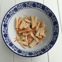 香辣的腐竹拌鸡丝做法图解10)