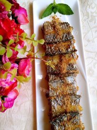 自制香酥孜然带鱼做法图解6)