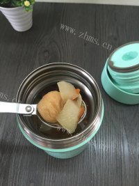 我的无花果百合雪梨汤做法图解6)