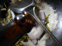 美味雪菜虾潺汤做法图解4)