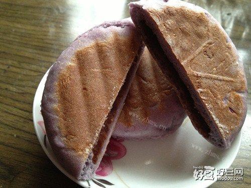 紫薯豆沙饼