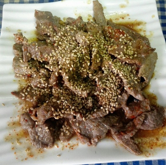 五味俱全的孜然牛肉