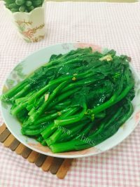 独特的白灼菜心做法图解6)