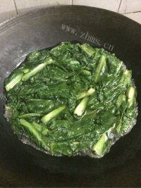 蒜蓉苦麦菜汤做法图解3)